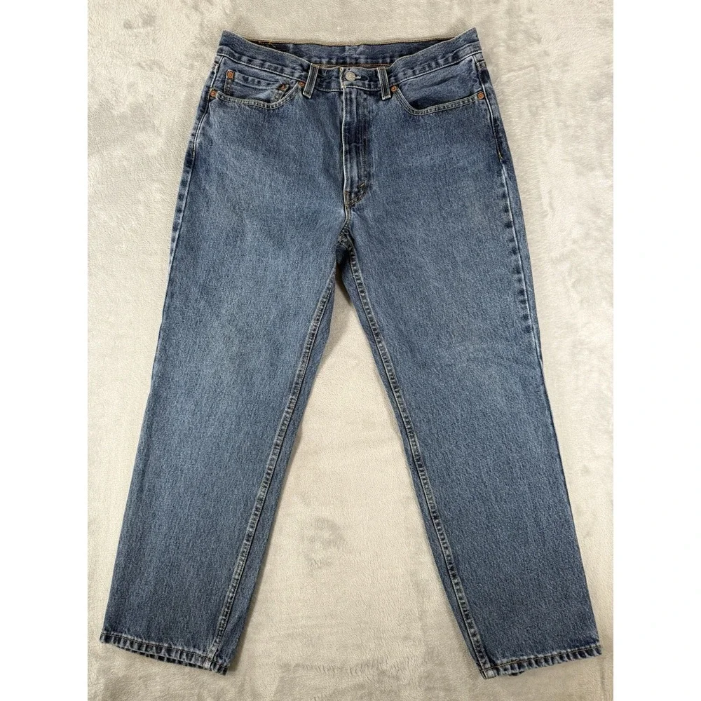 Levis 550 Jeans Mens 34x30 Blue Denim‎ Relaxed Straight Fit